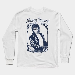 Marty Stuart / Vintage Look Country Fan Art Design Long Sleeve T-Shirt